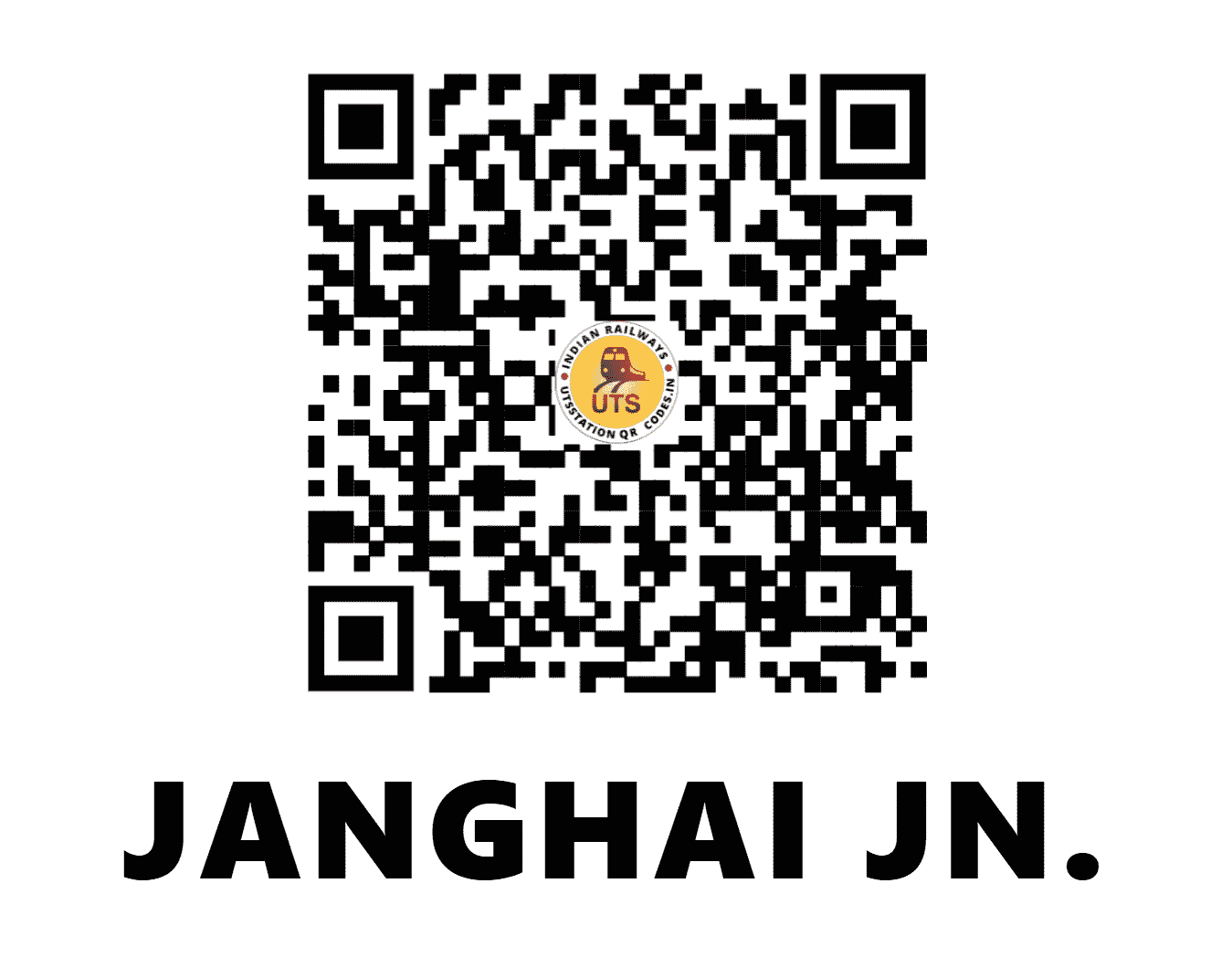 UTS QR Code for JANGHAI JN. - JNH (NR - UTTAR PRADESH)